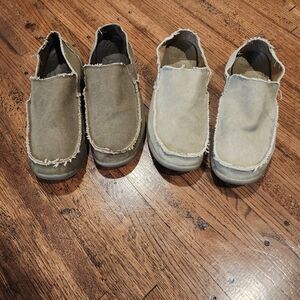 CROCS Tan Loafers & Slip-Ons